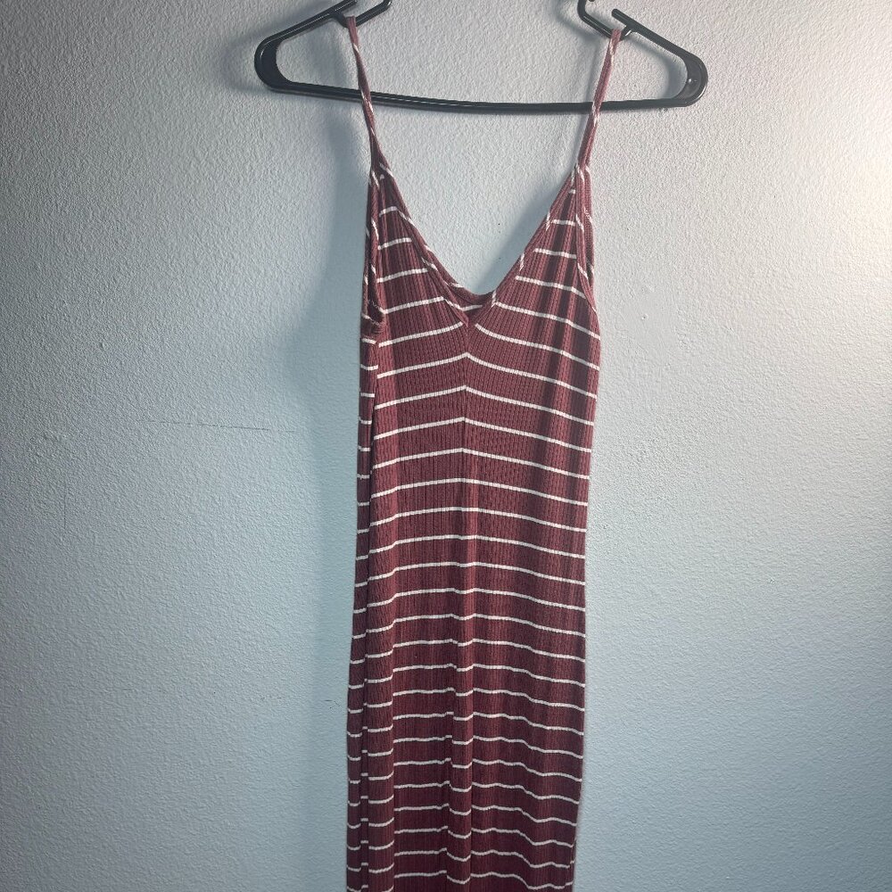 Stripped Midi Dress